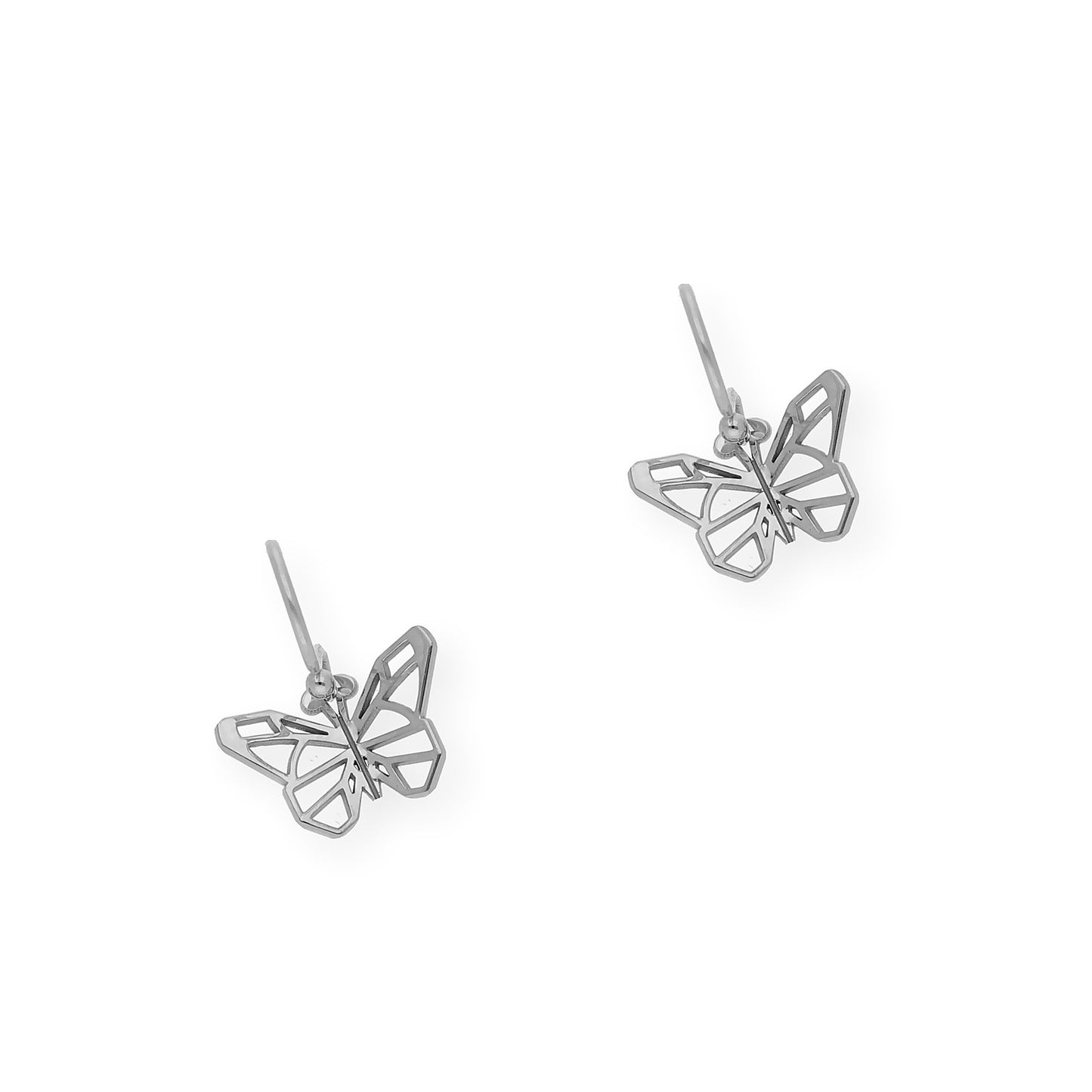 Pendientes Origami Mariposa en Plata de Ley 925