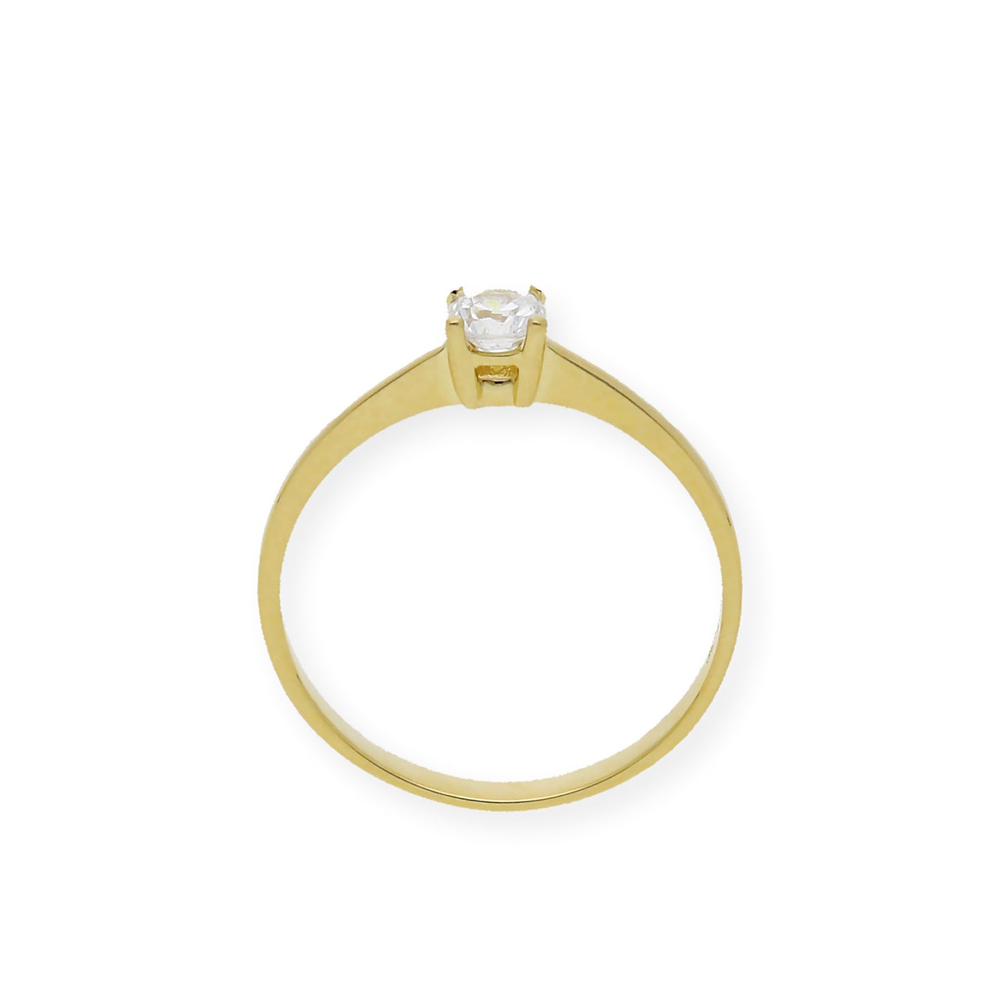 Solitario de Compromiso con Diamante Certificado y Oro 18k