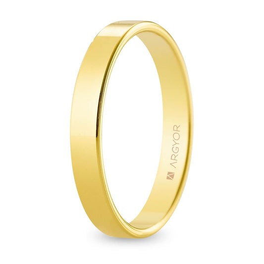 Alianza de Boda de 3 mm en Oro 18k
