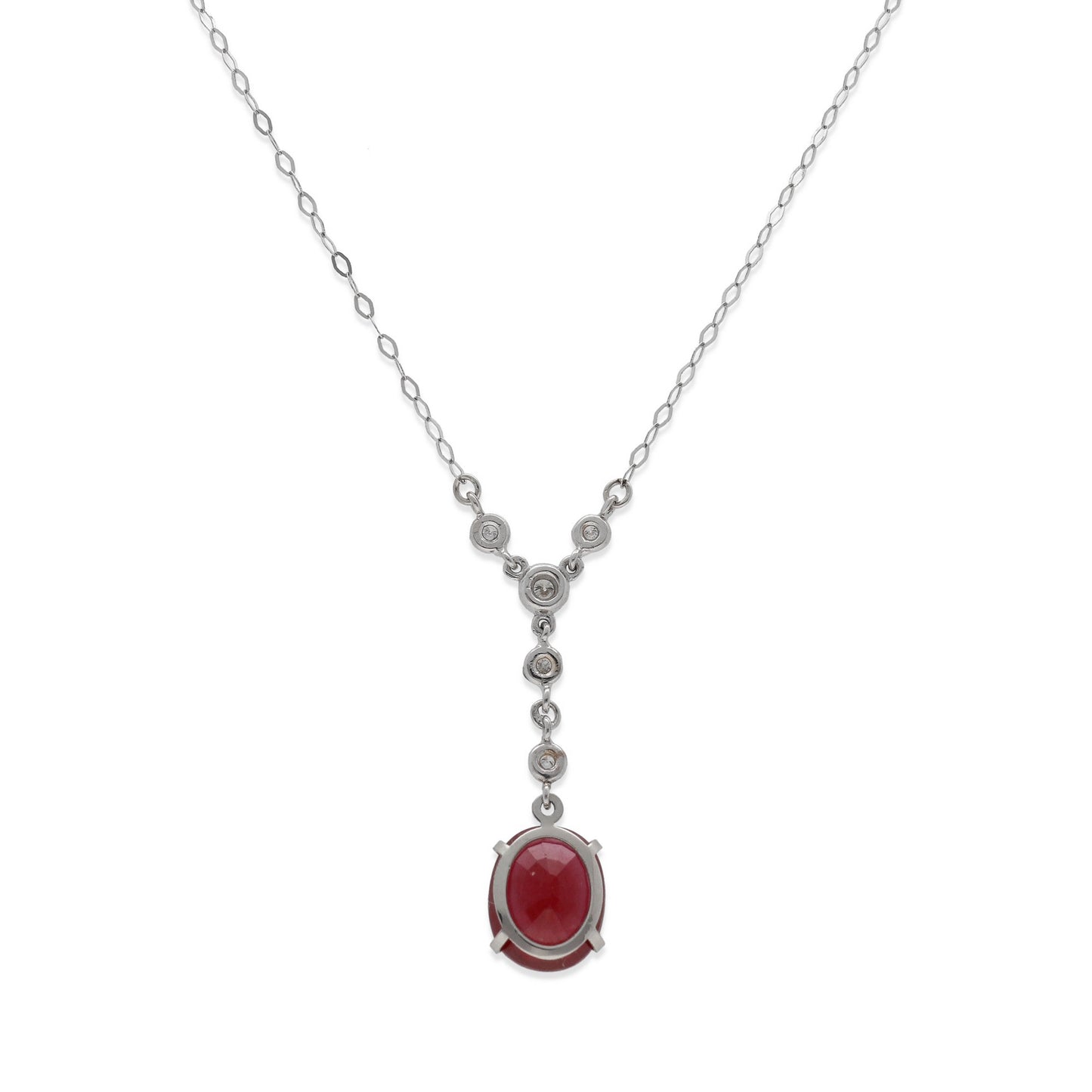 Collar Azahar en Oro 18K con Diamantes y Rubí