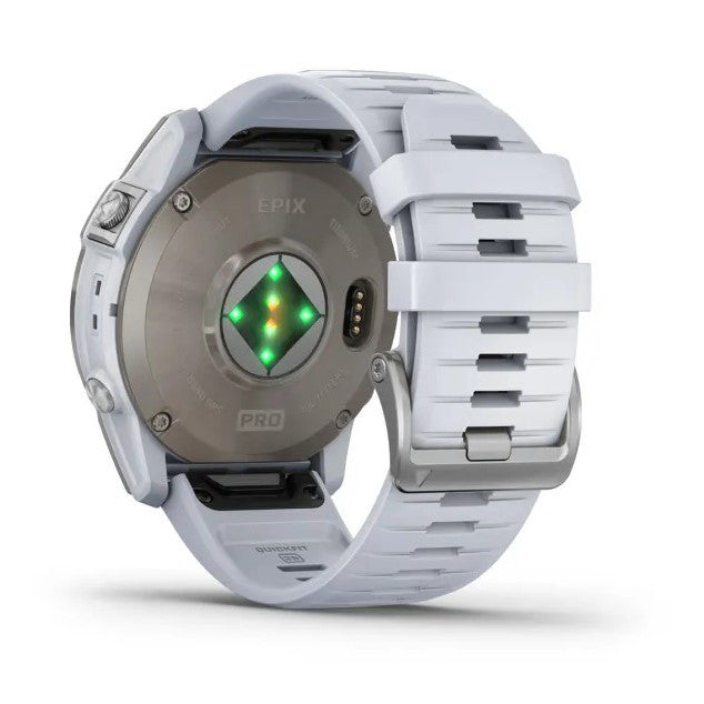 Reloj Garmin epix PRO (Gen 2) Sapphire | 51mm Titanio con correa blanca 010-02804-11