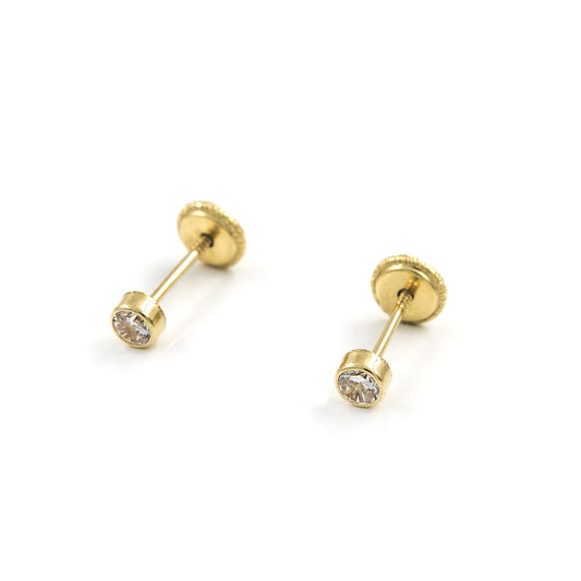 Pendientes Bebé Oro y Circonitas