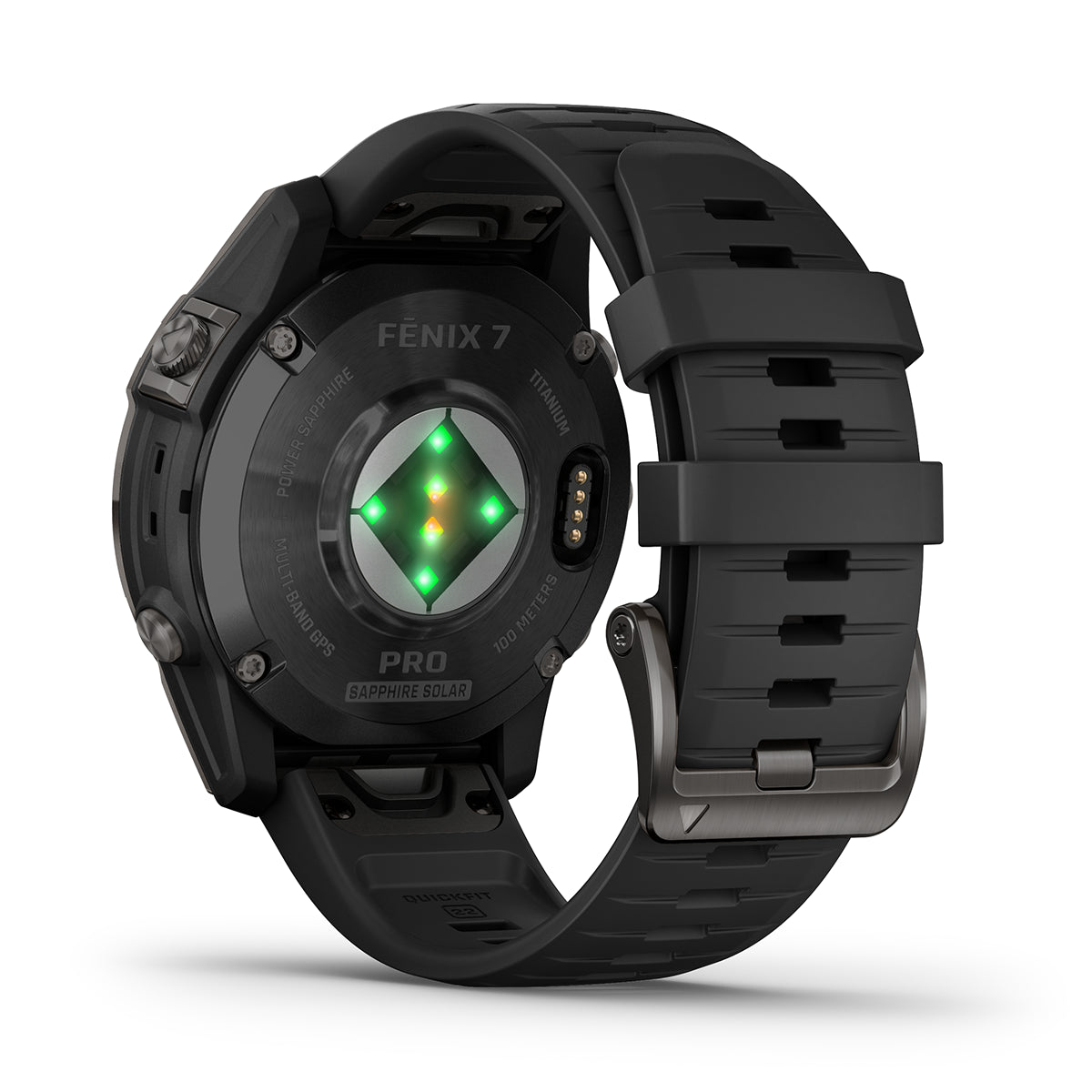Reloj Garmin Fenix 7 PRO Sapphire Solar Gris carbón DLC correa negra 010-02777-11
