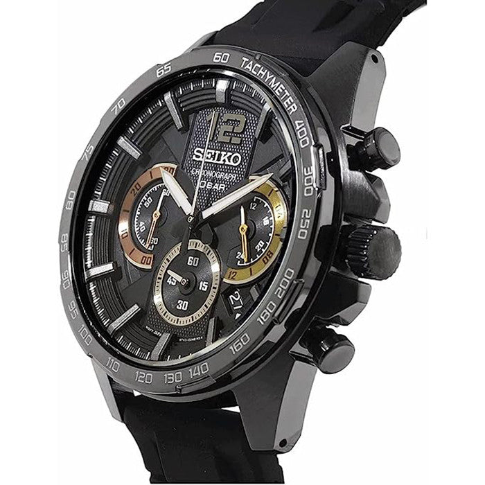 Reloj Seiko Neo Sports Cuarzo Crono IP Negro SSB349P1