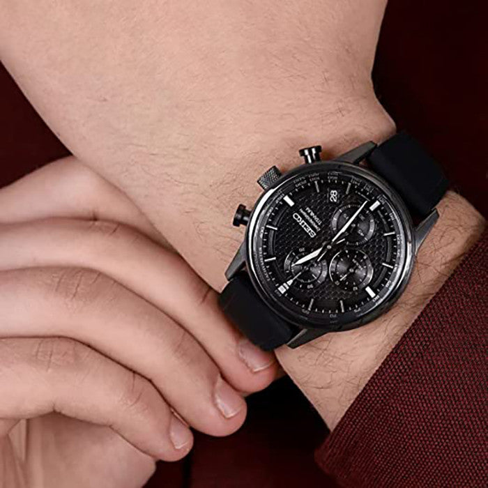 Reloj Seiko Neo Sports Crono IP Negro SSB393P1