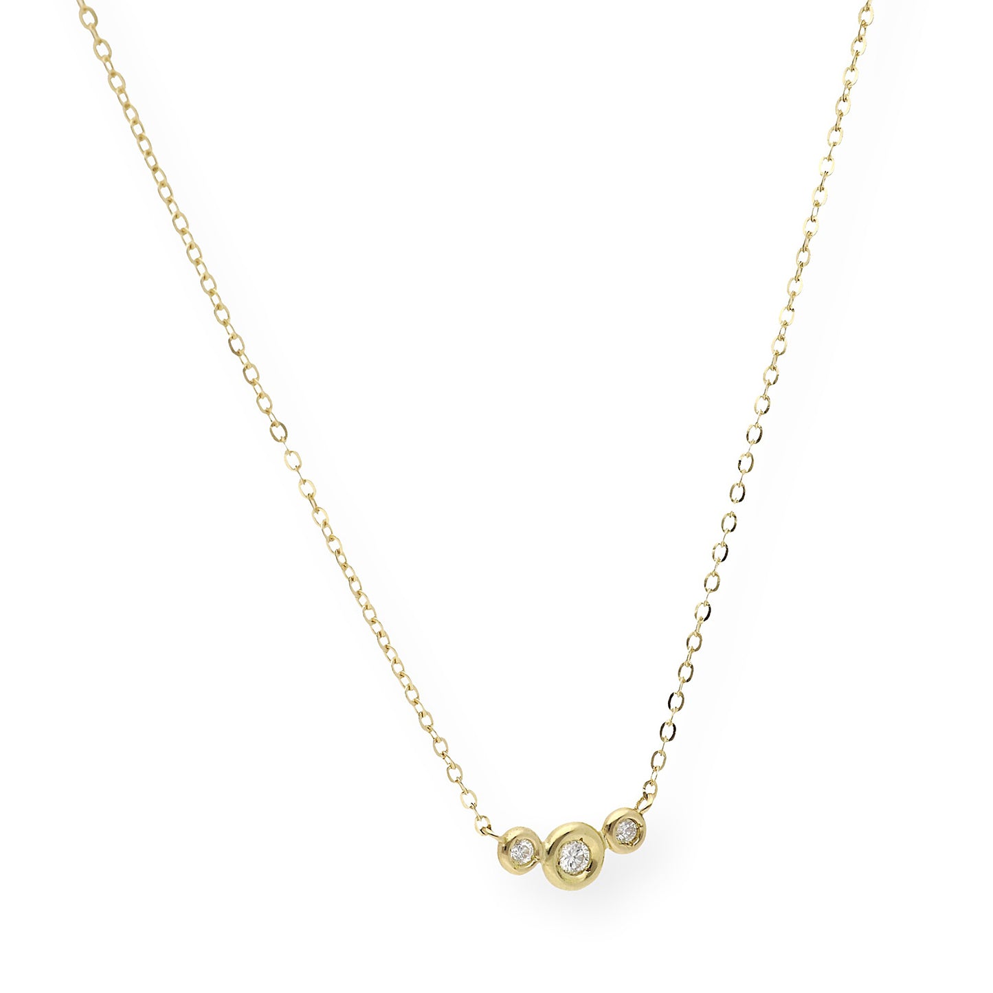 Collar Trio en Oro 18K con Diamantes