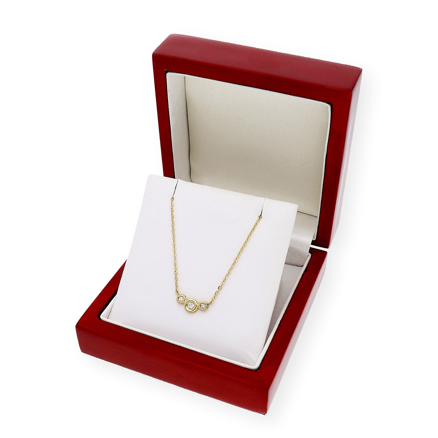 Collar Trio en Oro 18K con Diamantes