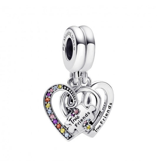 Charm Colgante Divisible Puzzle Corazones de la Amistad 792239C01
