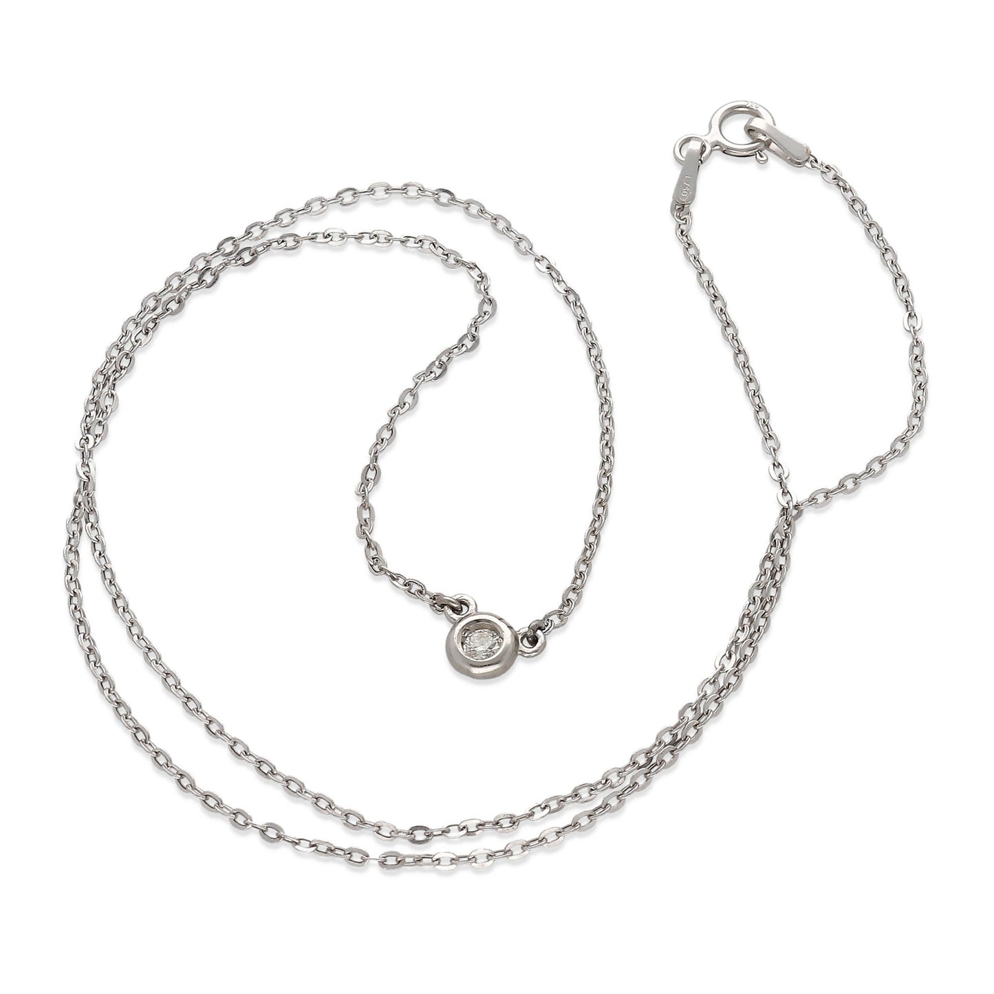 Collar Cloe de Oro 18K y Diamante