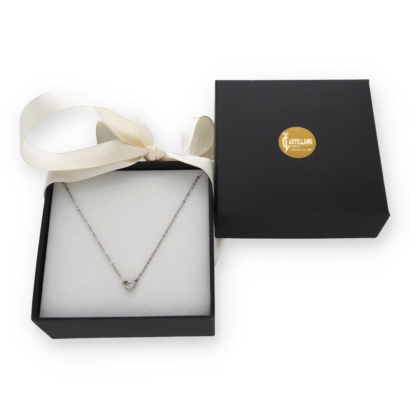 Collar Cloe de Oro 18K y Diamante