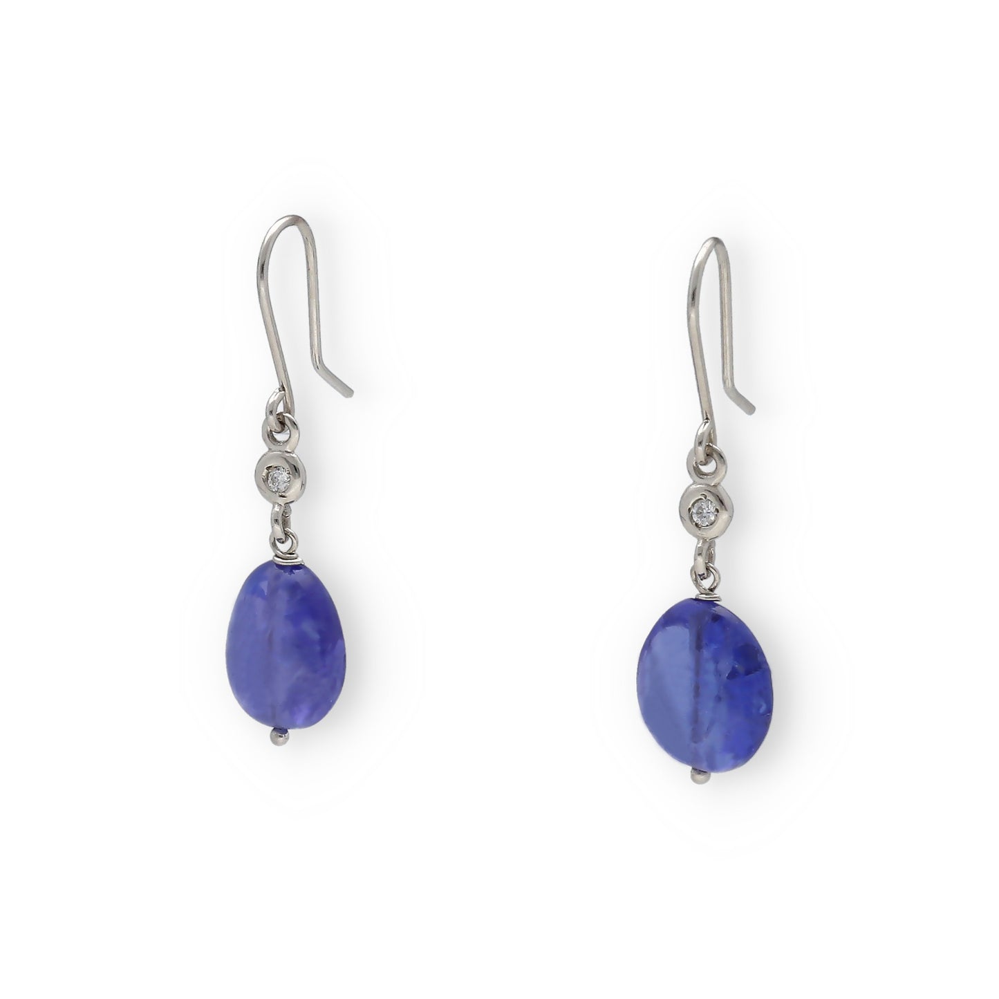 Pendientes Iris de Oro 18k con Diamantes y Tanzanita