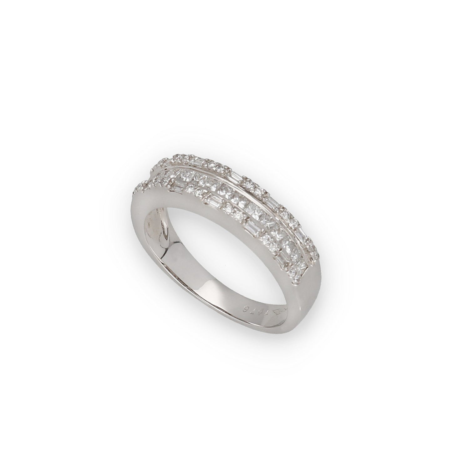 Anillo de compromiso Itziar en Oro Blanco 18k y Diamantes