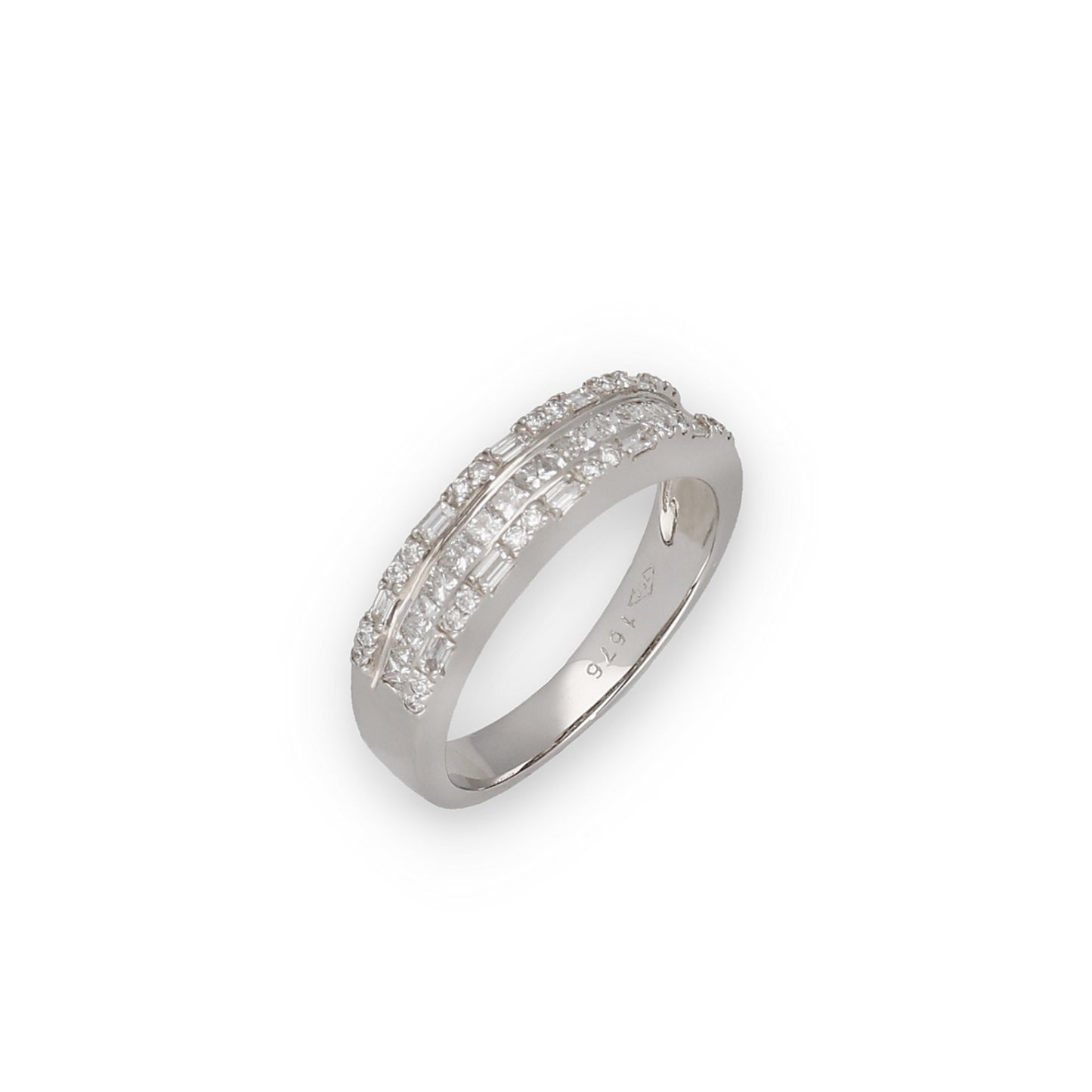 Anillo de compromiso Itziar en Oro Blanco 18k y Diamantes