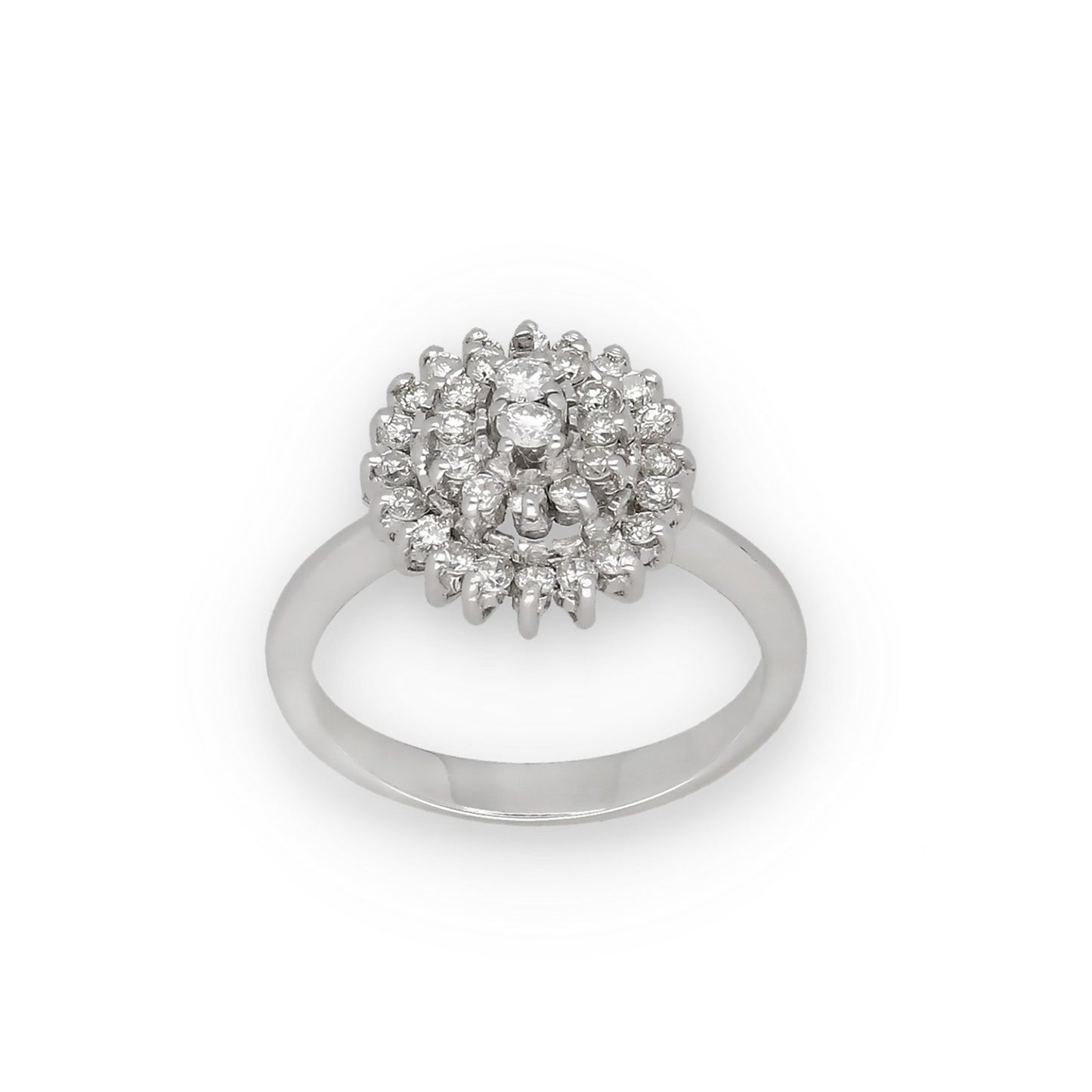 Anillo Begoña en Oro Blanco 18k y Diamantes