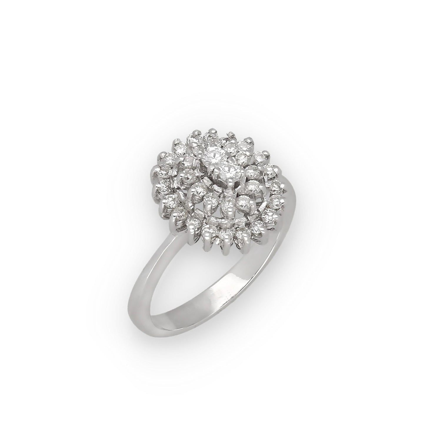 Anillo Begoña en Oro Blanco 18k y Diamantes