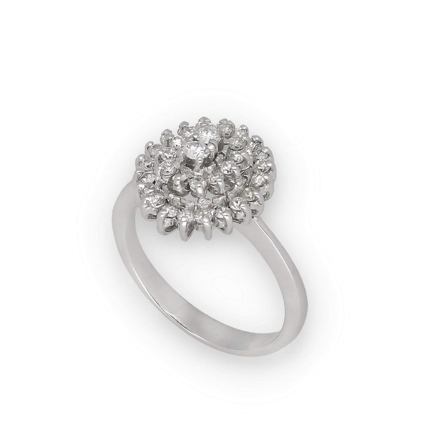 Anillo Begoña en Oro Blanco 18k y Diamantes