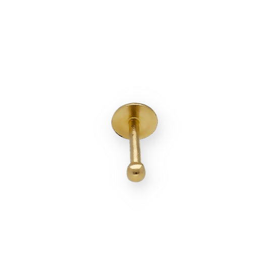 Piercing Bola de Oro 18k para Oreja o Lengua