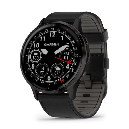 Reloj Garmin Venu 3 Negro y Correa de Cuero Negro 010-02784-52