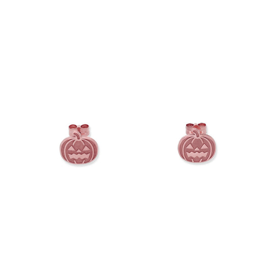 Pendientes Calabaza en Plata 925 y Baño Oro Rosa 18k