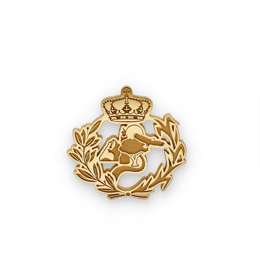 Pin Insignia Profesional de Ciencias Ambientales en Plata de Ley 925 Bañada en Oro de 18K