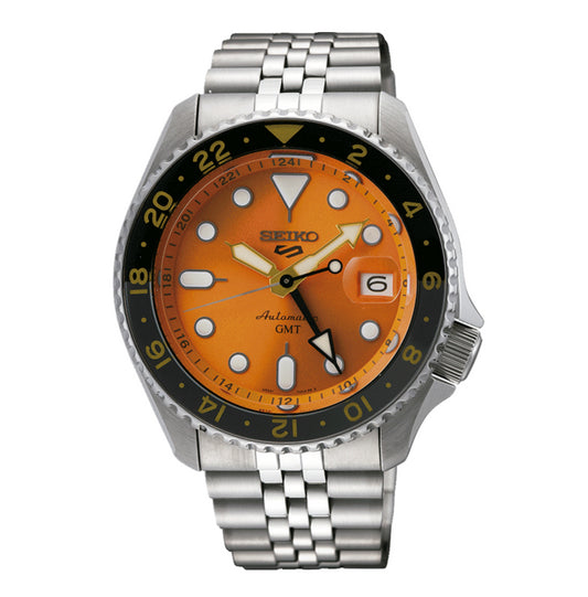Reloj Seiko 5 Sports Style GMT Naranja SSK005K1