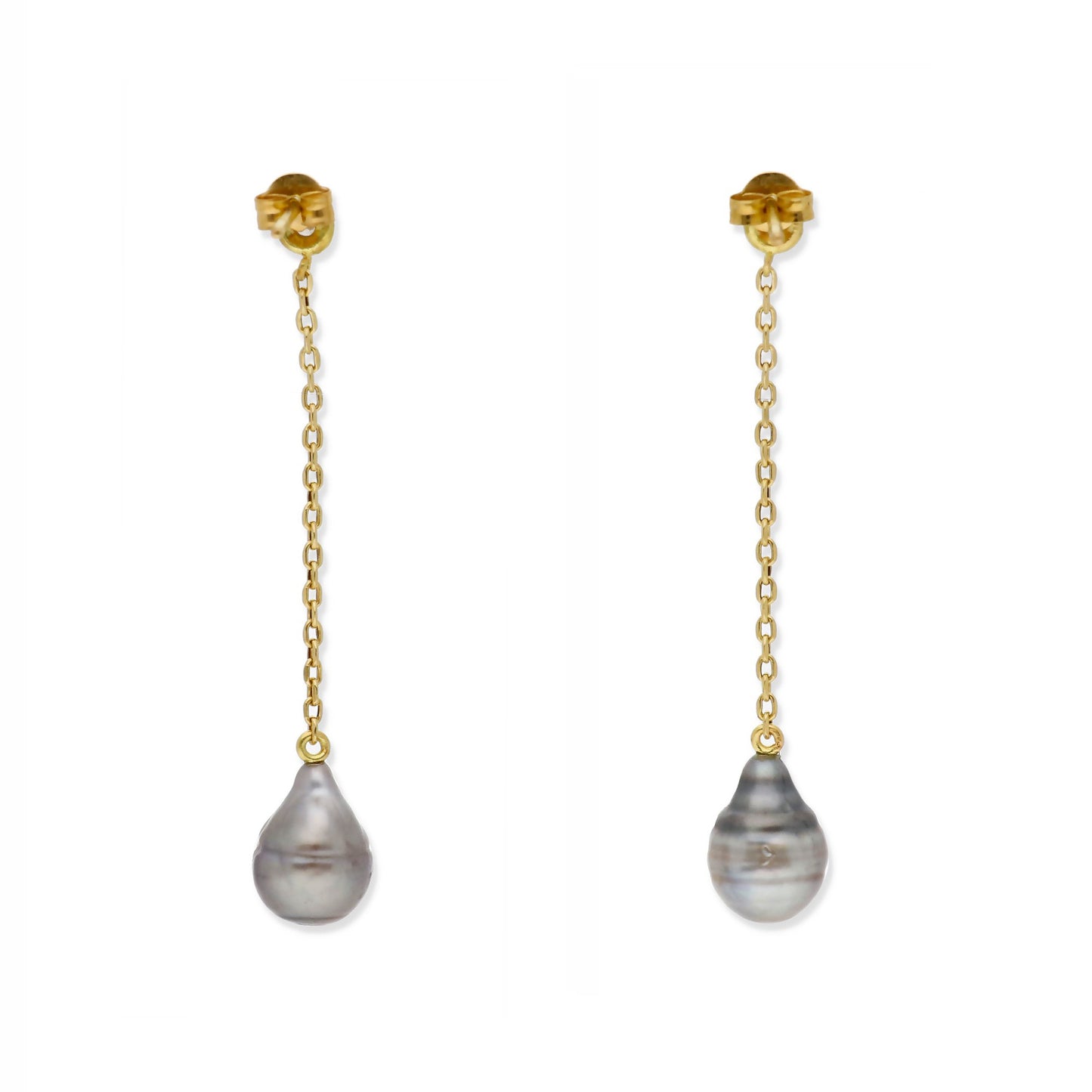Pendientes Tulia en Oro 18k con Diamantes y Perlas Tahití