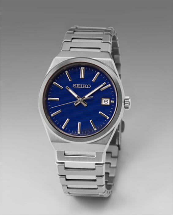 Reloj Seiko Neo Classic 3 Agujas C. Zafiro Azul SUR555P1