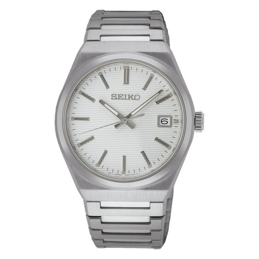 Reloj Seiko Neo Classic 3 Agujas C. Zafiro Blanco SUR553P1