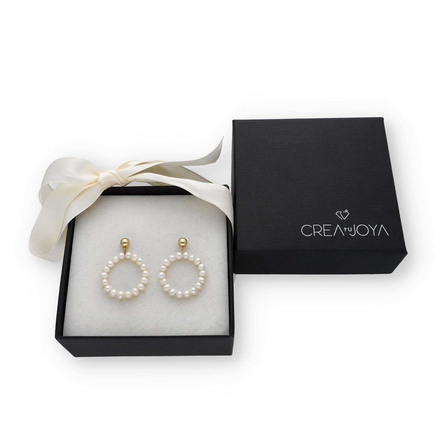 Aros de Perlas Akoya y Oro 18k Modelo Gretel