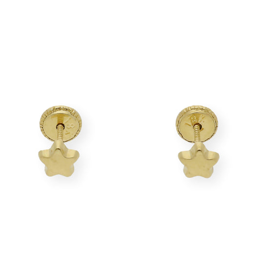 Pendientes bebé estrella Oro amarillo 18K