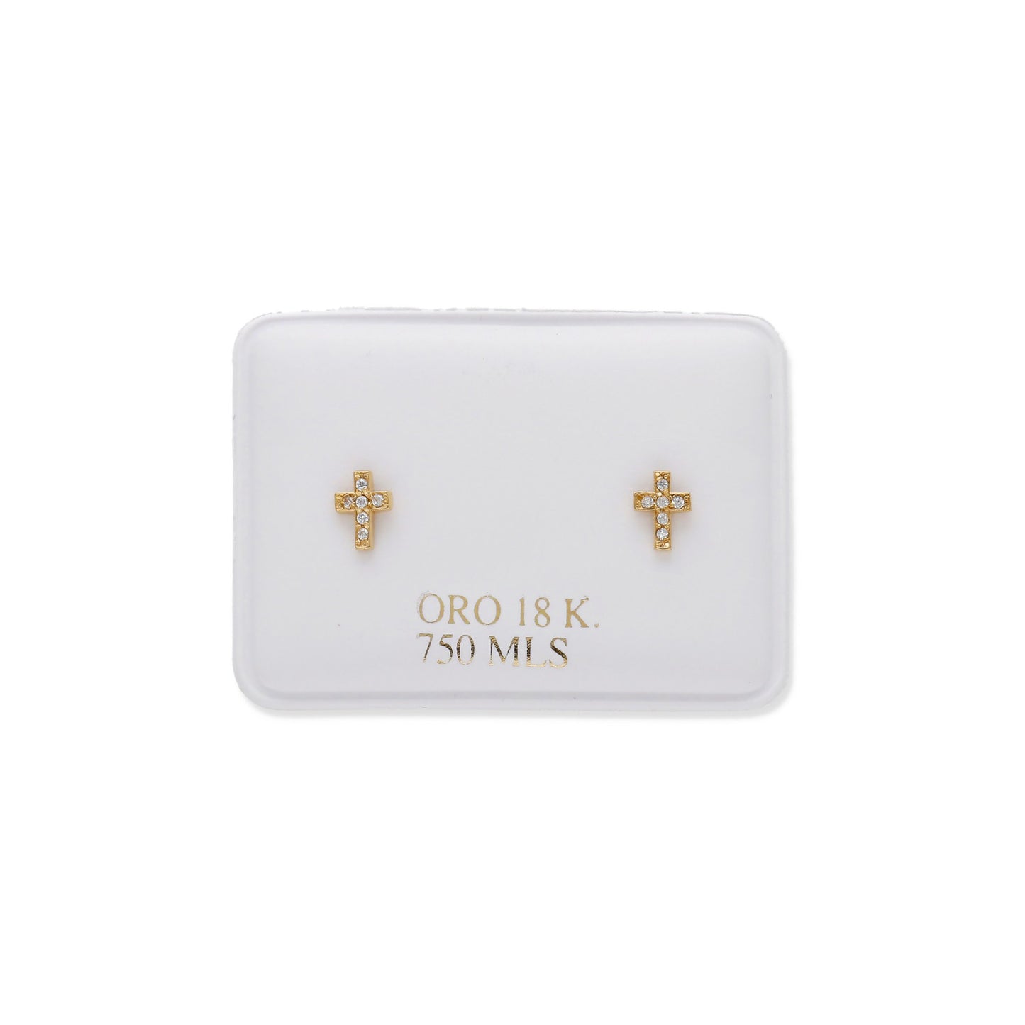 Pendientes Celeste en Oro Amarillo 18 K con Ciconitas