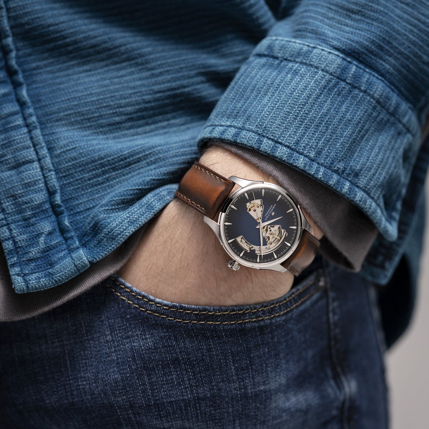 Reloj Hamilton Jazzmaster Open Heart Auto H32675540