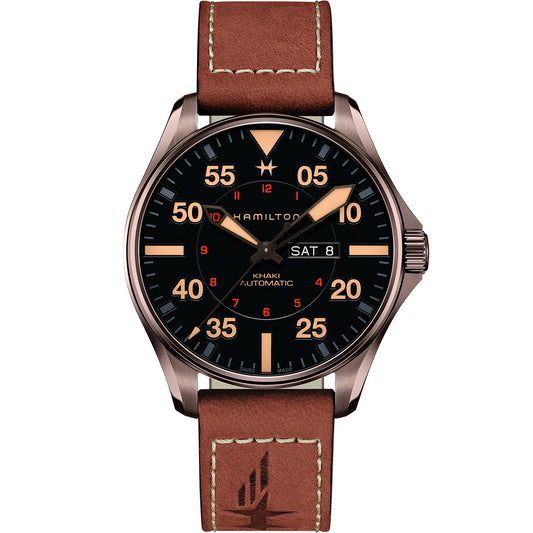 Reloj Hamilton Khaki Aviation Pilot Day Date Auto H64705531