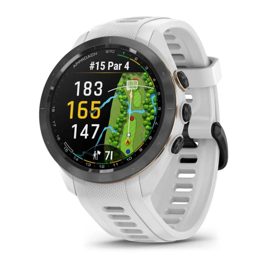 Reloj Garmin Approach S70 42mm Negro con Correa Blanca 010-02746-10