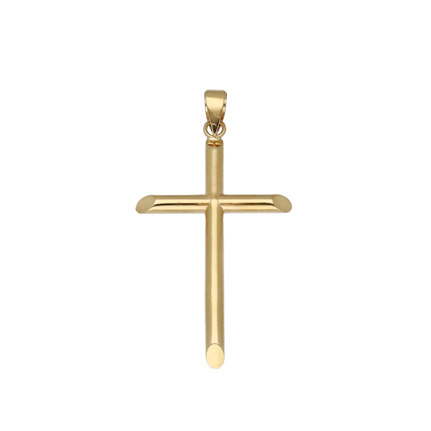 Cruz Lisa Mod Ortodoxa mediana en Oro 18k
