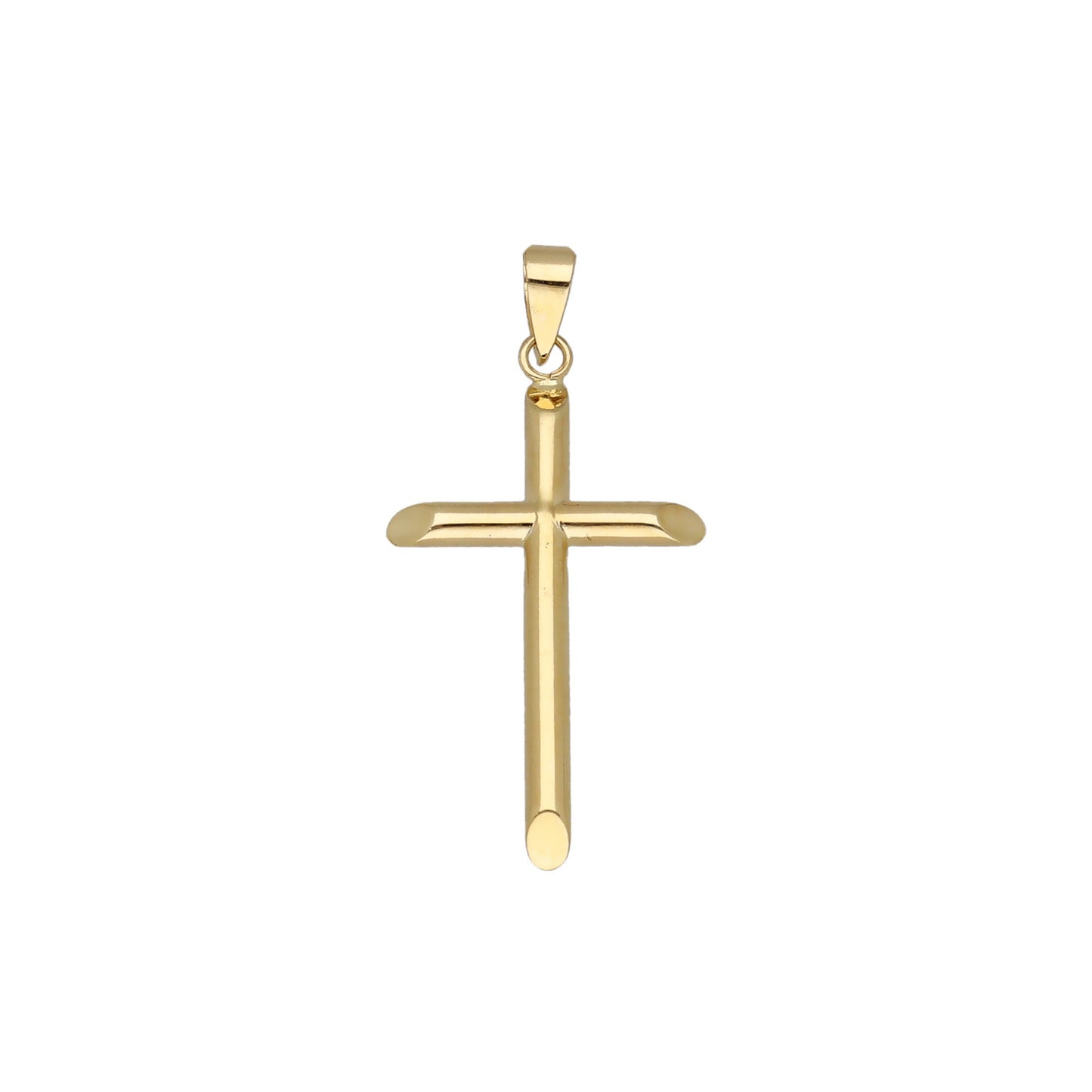 Cruz Lisa Mod Ortodoxa Pequeña en Oro 18k