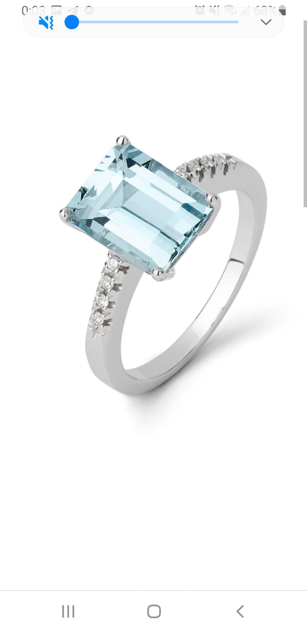 Anillo Personalizado en Oro Blanco 18k con Diamantes y Topacio