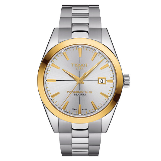 Reloj Tissot Gentleman Powermatic 80 Silicium Solid 18K Gold Bezel T927.407.41.031.01