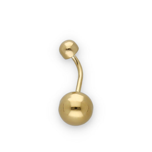 Piercing de Ombligo en Oro de Ley 18K Bola 8.20mm