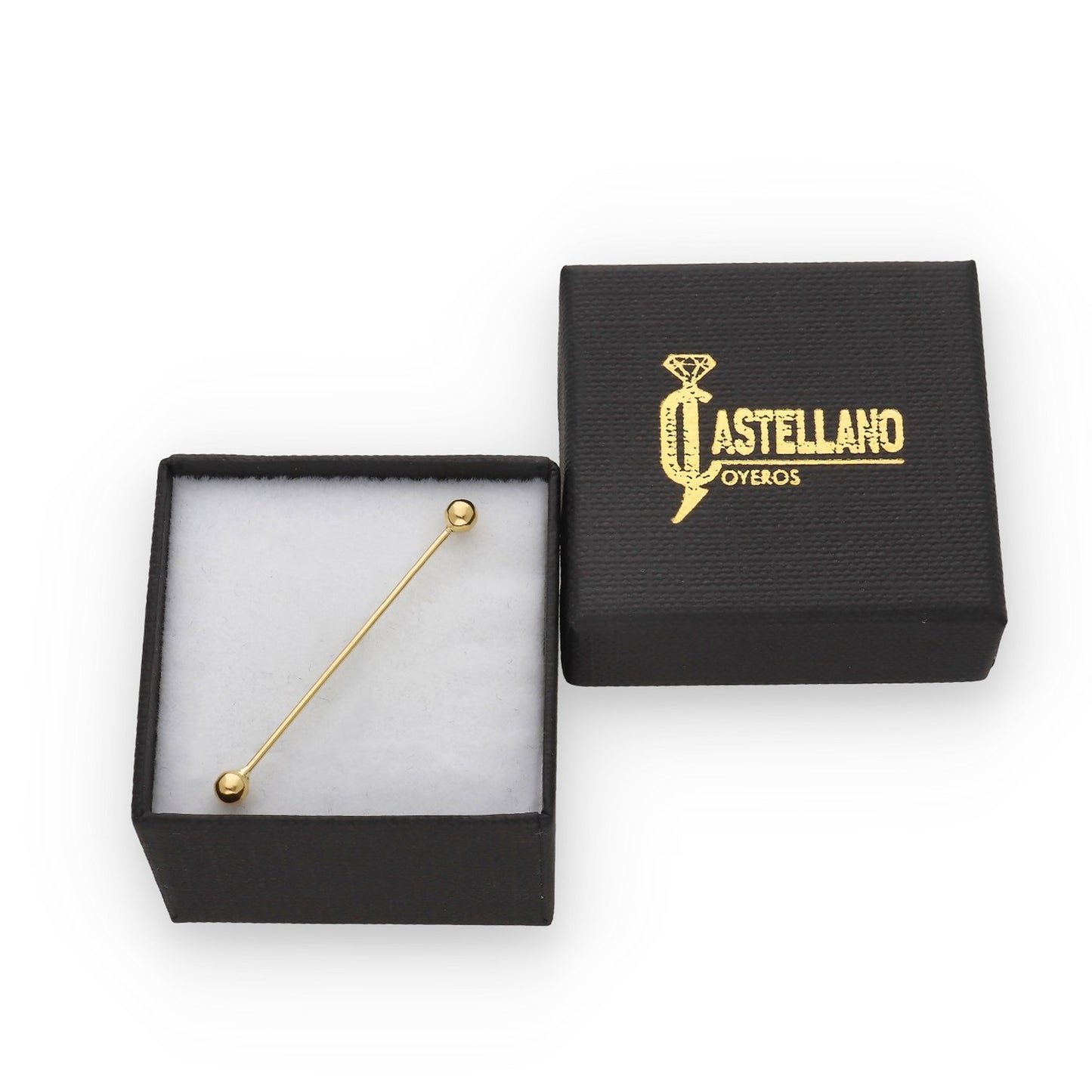 Piercing Barbell Industrial en Oro de Ley 18K