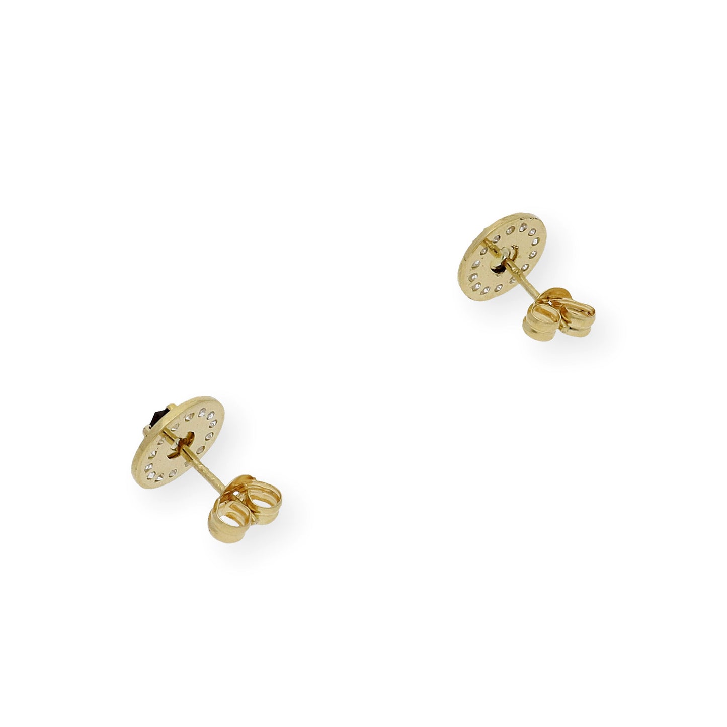Pendientes de Oro con Diamantes y Zafiros