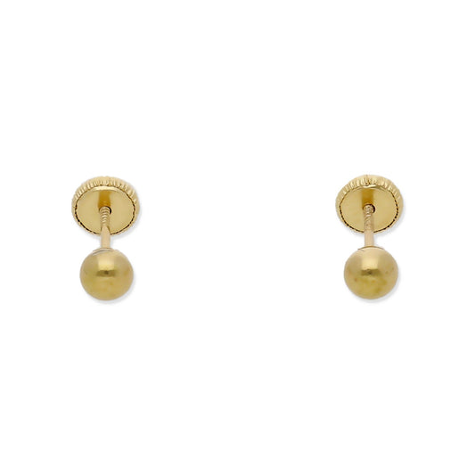 Pendientes de Bola en Oro de 3,75 mm