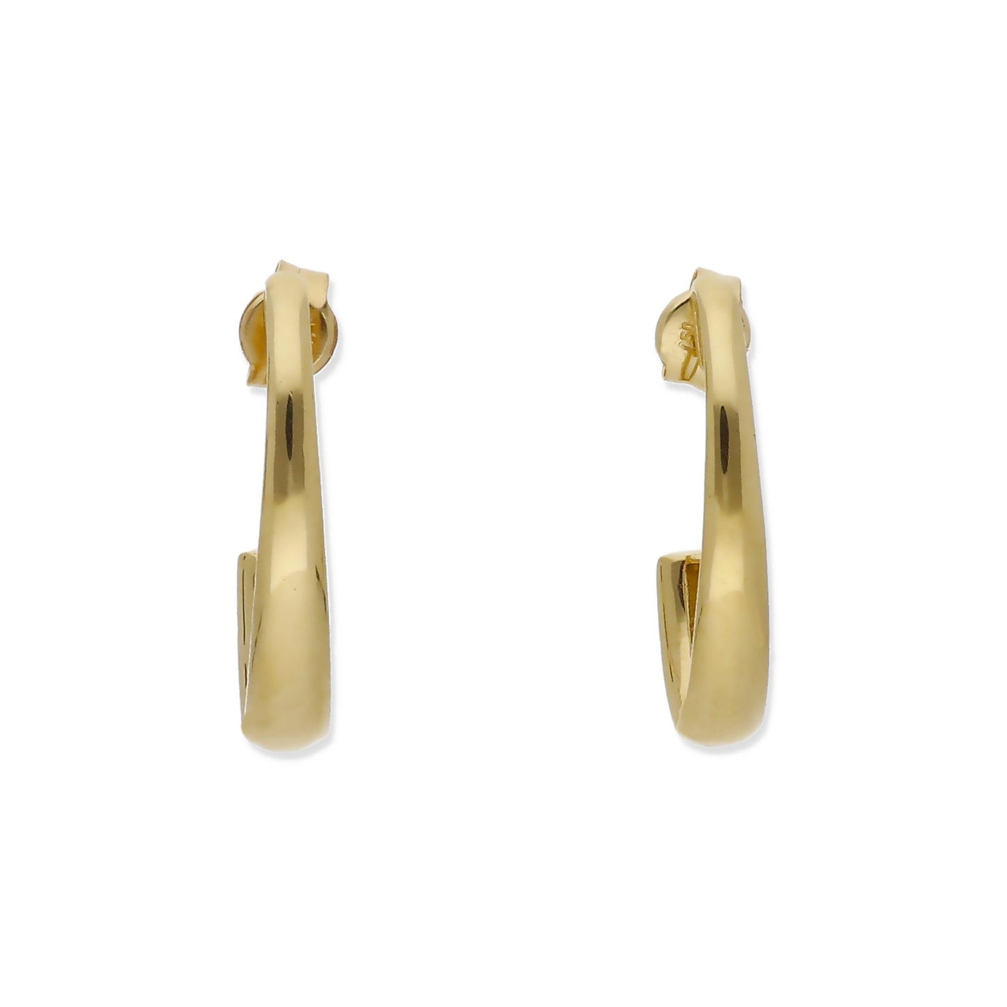 Pendientes Aro Minimalistas Modelo Dym Oro 18k