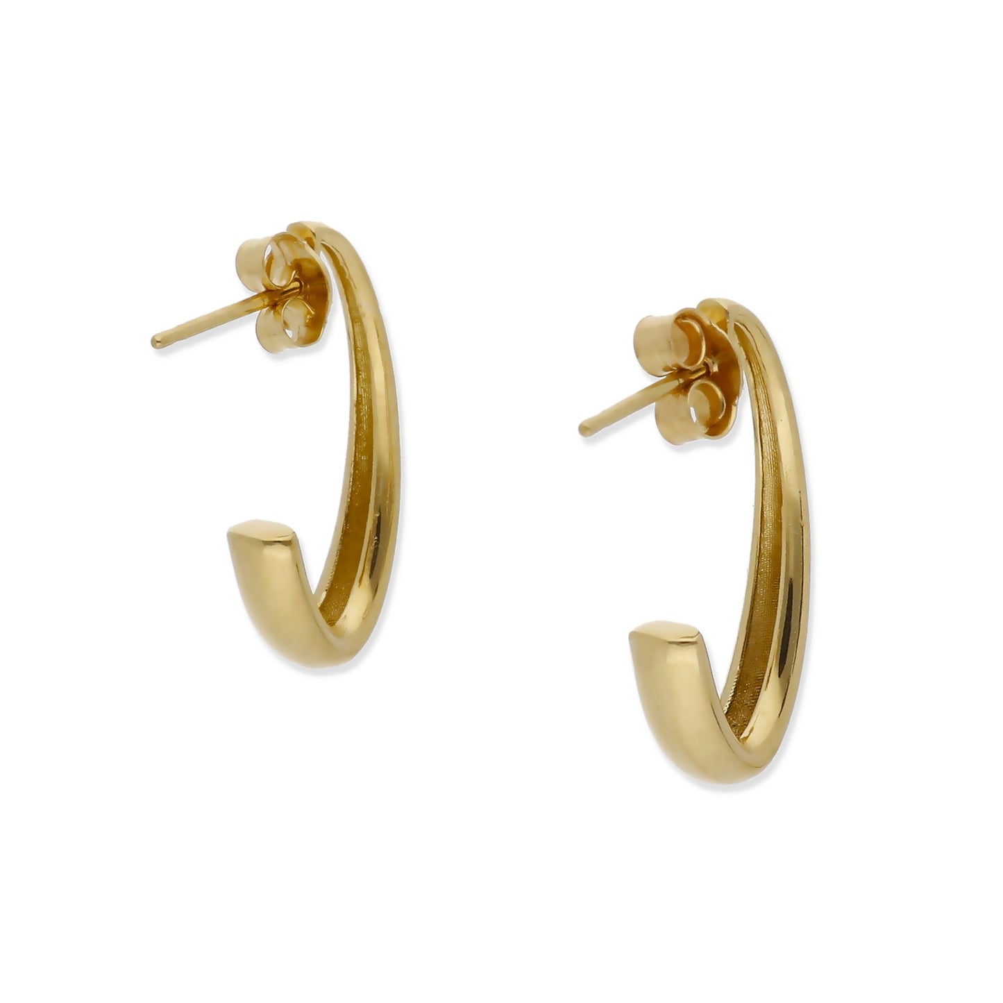 Pendientes Aro Minimalistas Modelo Dym Oro 18k