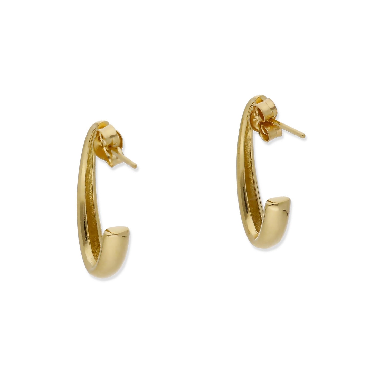 Pendientes Aro Minimalistas Modelo Dym Oro 18k