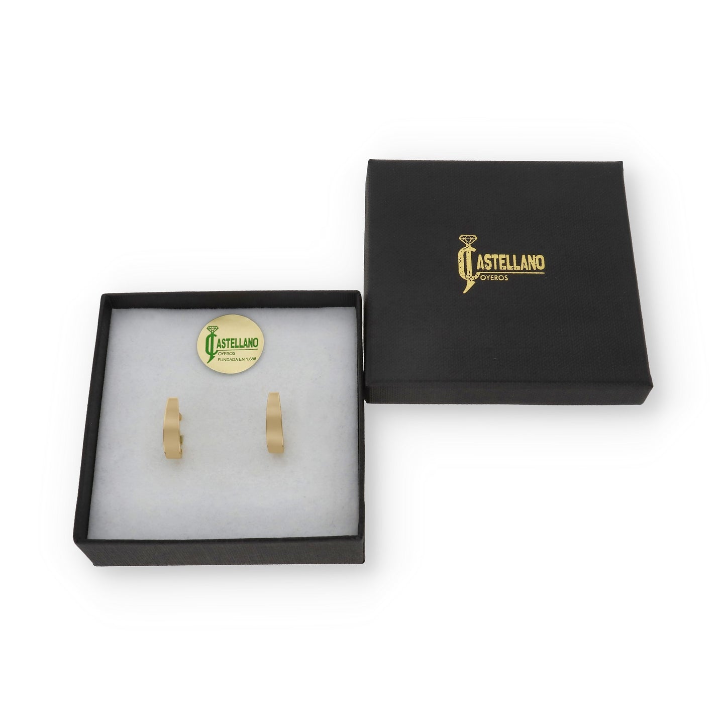 Pendientes Aro Minimalistas Modelo Dyma en Oro