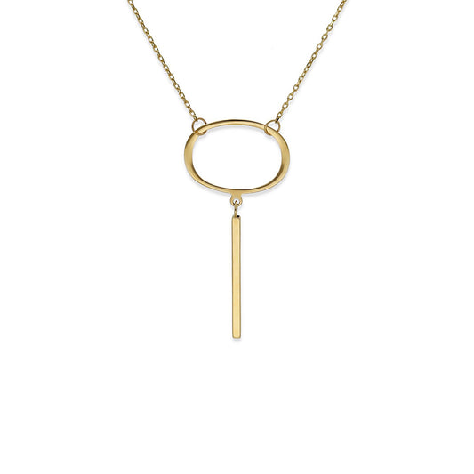 Collar Oro Modelo Yale Diseño Minimalista