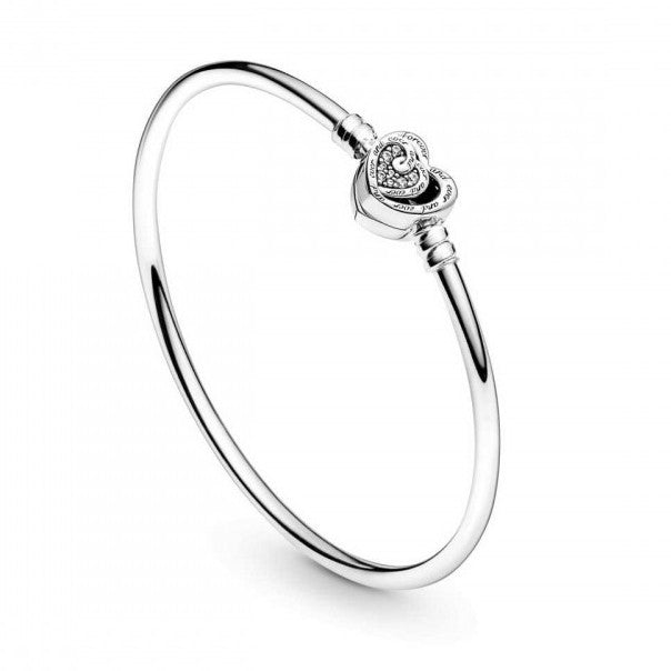 Pulsera Padora Moments Rígida Corazones Infinitos 591064C01-17