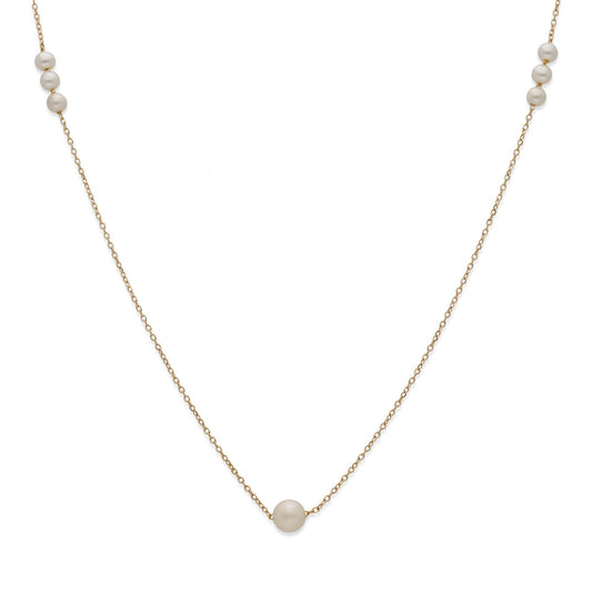 Collar Modelo Tolum con Perlas Cultivadas y Oro