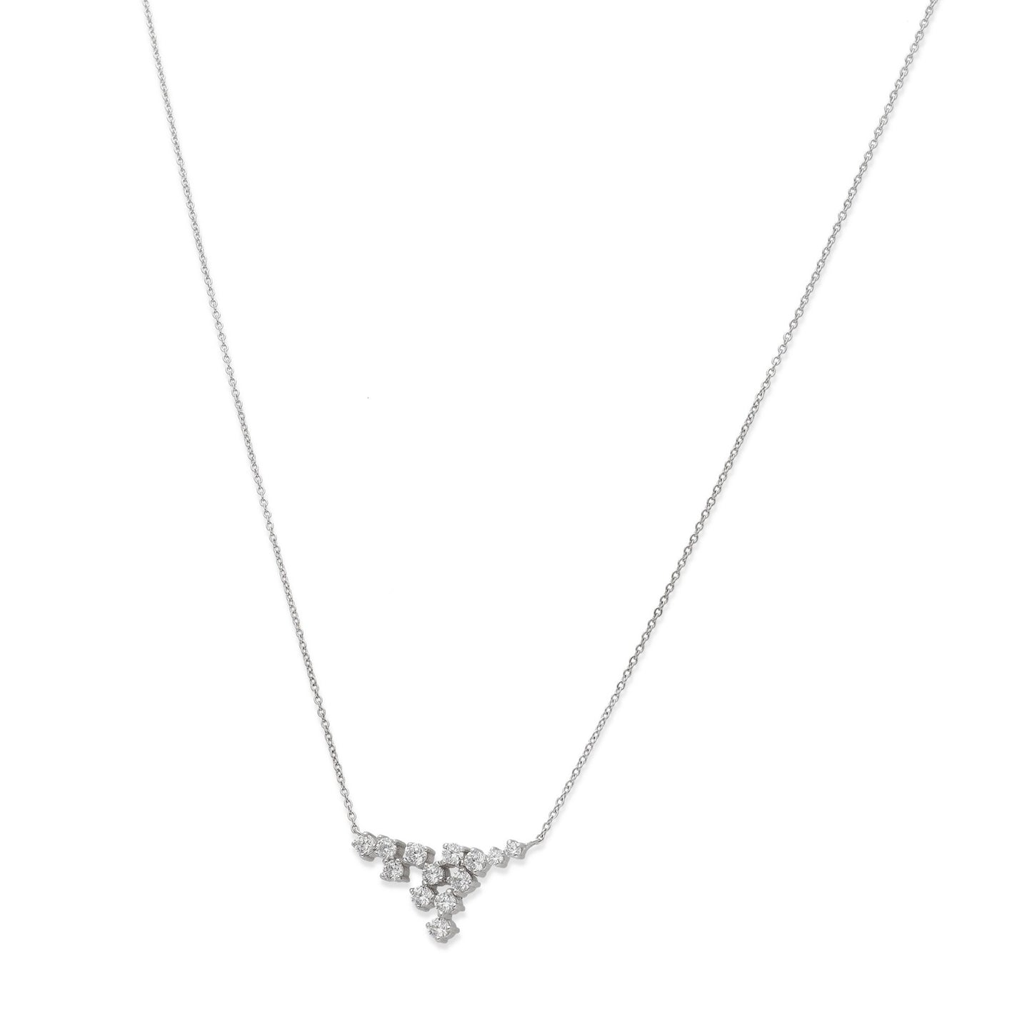 Collar Constelation con Circonitas Brillantes y Oro Blanco